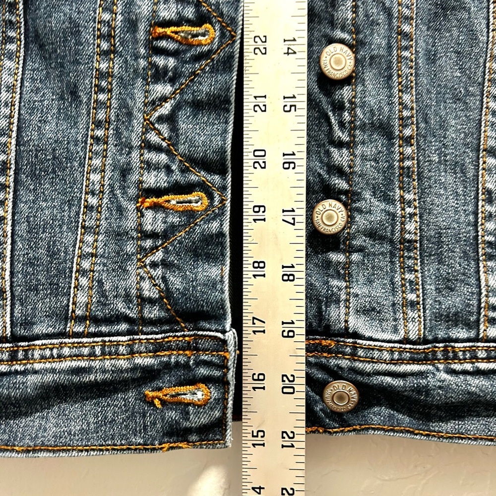 Old Navy Blue jean jacket size xs - Picture 9 of 10